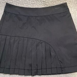Cutter & Buck Black Mini Skort with Pleats And Shorts Under